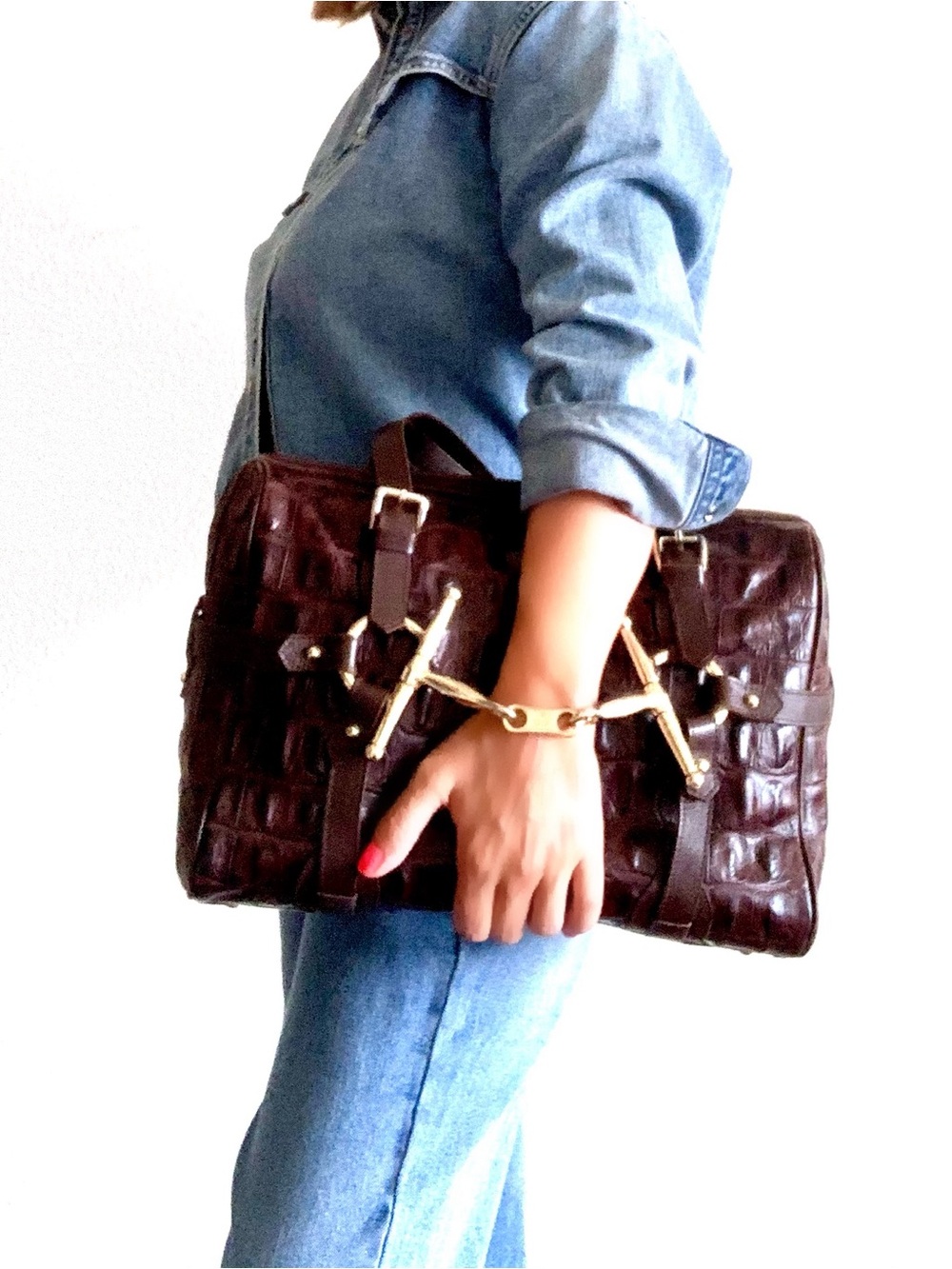 Genius leather large Boston Bag made in italy